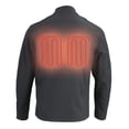 thumbnail image 2 of Nexgen Heat MPM1762SET Men’s Soft Shell Heated Jacket - Black Standup Collar Jacket for Winter with Battery Pack 4X-Large, 2 of 5