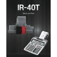 thumbnail image 3 of Pokanic IR-40T, IR40T Black and Red Ink Roller x 3 Pack Ribbon Cartridge Replacement Compatible with Canon P23-DH V, Casio HR-100TM, HR-150TM, Sharp EL-1750V, EL-1801V, Citizen Calculator (3 Pack), 3 of 5