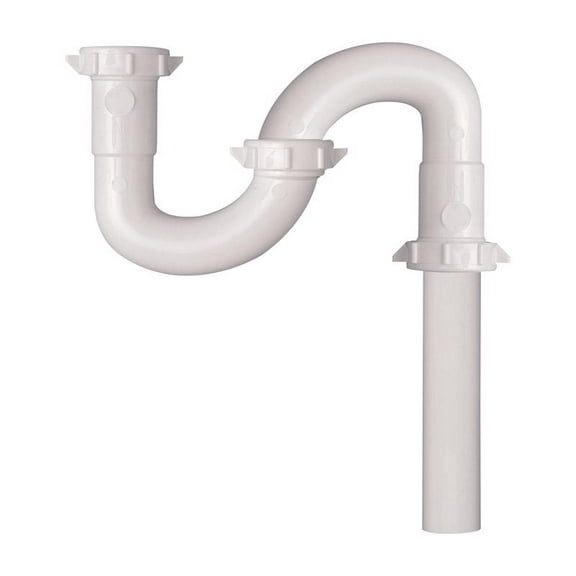 Plumb Pak PP66-3W S-Trap 1-1/2 in Slip Joint White