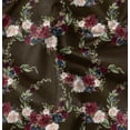 thumbnail image 1 of Soimoi Green Rayon Fabric Peony Floral Decor Fabric Printed Yard 56 Inch Wide, 1 of 1