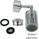 thumbnail image 2 of Grifo universal con filtro contra salpicaduras, grifo giratorio ALHX de 720 grados, filtro de red de 4 capas, diseño a prueba de fugas con doble junta tórica, espuma enriquecida con oxígeno a prueba, 2 of 7