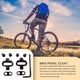 thumbnail image 5 of sweethay 1 par de tacos de Pedal izquierdo y derecho para bicicleta de montaña con llave inglesa, placas de bloqueo de acero, equipo de equitación, Ciclismo Tipo 1 sweethay OD026430-01B, 5 of 6