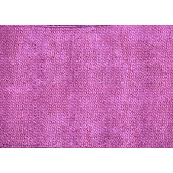 Ahgly Company Machine Washable Indoor Rectangle Transitional Neon Pink Area Rugs, 5' x 8'