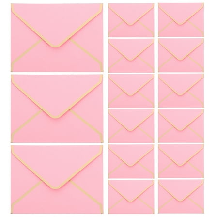 unbranded  50 Pcs Small Envelope Greeting Cards Cash Envelopes Wedding Invites Decor Baby Pink