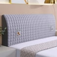 thumbnail image 5 of Usloyux Under $5 Quilted Vertical Stripe Headboard Cover, Full Coverage Bed Head Protector with Elastic, Dirtproof Headboard Slipcover for Beds, Washable Headboard Cover for Home, 5 of 6