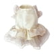 thumbnail image 2 of Conjunto de vestido de novia para perro primavera-verano • Ropa para mascotas pequeñas y medianas • Falda de gasa para fiestas • Beige rojo negro • Poliéster transpirable • 1 pieza • Espalda 12,6", 2 of 6