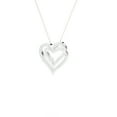 thumbnail image 2 of 1/4 ctw Round Lab Grown Diamond Heart Necklace, 2 of 4
