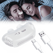 Sleep Apnea Device - Portable Sleep Apnea Machine for Improved Breathing and Snoring Relief, Compact and Lightweight CPAP Alternative (White)