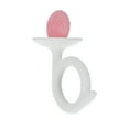 thumbnail image 3 of Nuby 2pk Silicone Fun Teether, Chick & Tuba Teether, Pink & Purple, 3 of 9