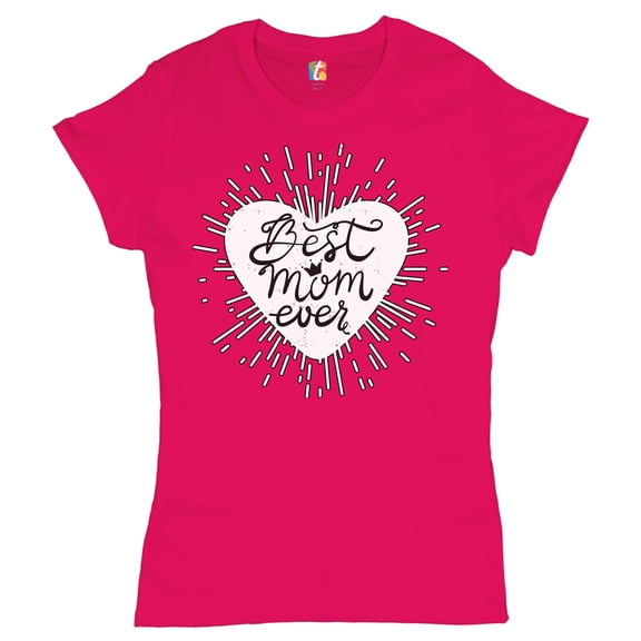 Tee Hunt Best Mom Ever Motherhood T-Shrit Mother's Day Maternity Blessed Mom Women's T-Shirt Tee