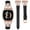 Black/Rose Pink, variant on TOYOUTHS Leather Bands Compatible with Versa 4/Versa 3/Sense 2/Sense Band for Women, Dressy Bling Slim Leather Strap with D-shaped Diamonds Metal Buckle for Versa 4