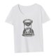 thumbnail image 5 of Camiseta de manga corta con cuello redondo para mujer, suave, transpirable, a la moda, camisetas de verano S, 5 of 8