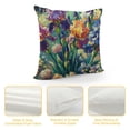 thumbnail image 4 of PHYHOO Short Plush Pillow Covers Botanical Plant Square Pillow Case for Bedroom, Sofa, Car Decoration Both Sides, 4 of 5