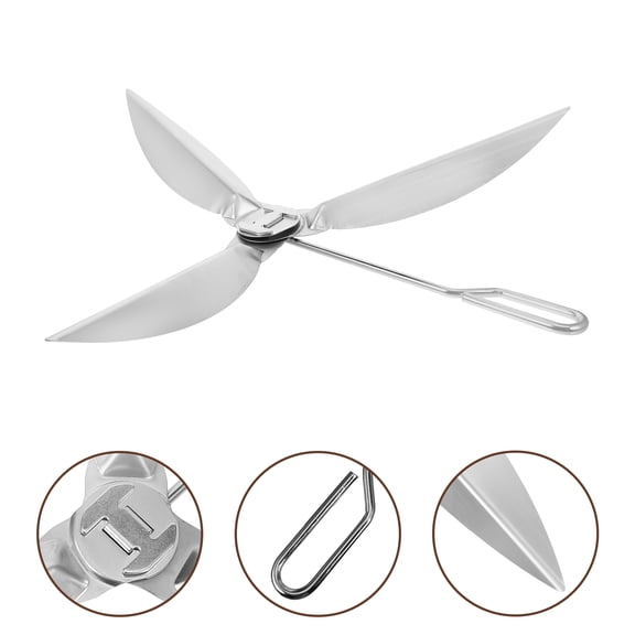 STRANDCHIC Stainless Steel Grill Cleaner Silver Durable Easy to Use
