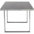 thumbnail image 4 of Armen Living Fenton Contemporary Dining Table with Cement Gray Top, 4 of 7