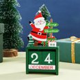 thumbnail image 3 of Christmas Advent Calendar Freestanding Letter Design Xmas Countdown Calendar Ornament for Desktop, 3 of 3