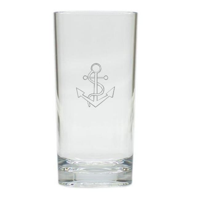 Carved Solutions Tall Cooler Glass Set Of 6-Anchor