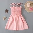 thumbnail image 6 of FLMEI Girls Summer Dress for Kids Teen Halter Dress Floral Print A-line Dress Girls Casual Clothes Dress for Kids Girls Clothes for 1-5Y, 6 of 9