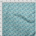 thumbnail image 4 of oneOone Cotton Flex Turquoise Blue Fabric Travel Fabric For Sewing Printed Craft Fabric By The Yard 40 Inch Wide, 4 of 4