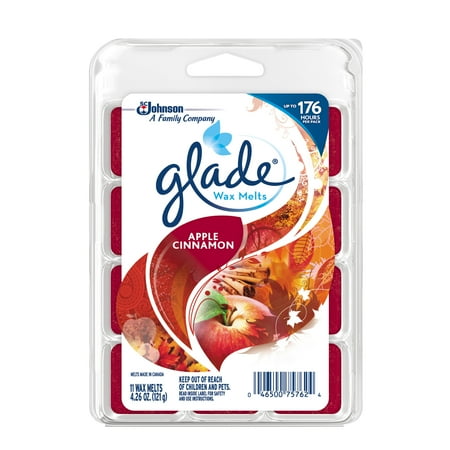 Glade Wax Melts, Apple Cinnamon, 4.26 Oz. (Pack of 11)