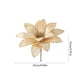 thumbnail image 3 of Flores Navideñas de Tela con Ribetes Dorados. Arreglos Florales Navideños. Decoraciones con Flores Artificiales., 3 of 6