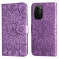 thumbnail image 1 of Funda tipo cartera GANGXUN para Xiaomi Poco F3 Pro , diseño girasol, cuero PU, soporte, cierre magnético, tarjetero, 1 of 5