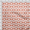 thumbnail image 4 of oneOone Silk Tabby Dark Peach Fabric Geometric Dress Material Fabric Print Fabric By The Yard 42 Inch Wide, 4 of 4