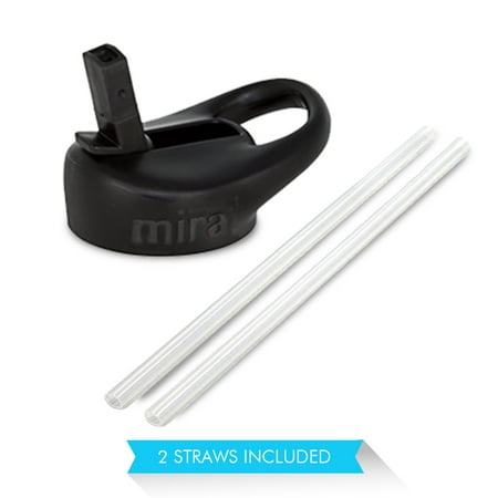 MIRA Straw Lid for Wide Mouth Water Bottles | Compatible with Multiple Sizes: 12 oz, 18 oz, 20 oz, 22 oz, 32 oz & 40
