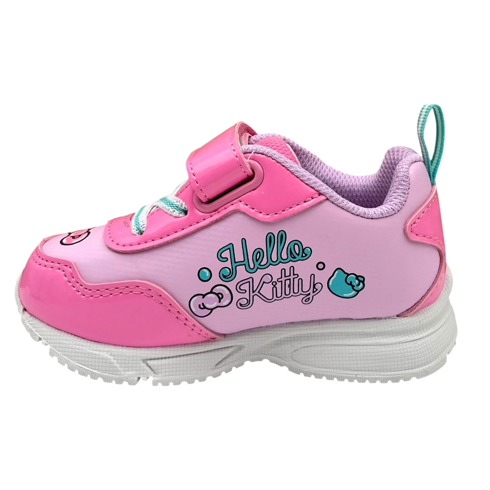 Hello Kitty Toddler Girls Slip-on Light-up Sneakers Size 7 Pink-lavender-aqua