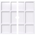 thumbnail image 1 of Ekena Millwork CMP30RK2-02000 30 Po OD x 2 Po ID Carré Rubik Architectural Grade Médaillon de Plafond Contemporain PVC - 2 Pièces, 1 of 1