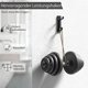 thumbnail image 2 of Gancho de pared adhesivo negro, gancho para toallas de baño, gancho para toallas de cocina, gancho adhesivo para abrigos, fijación a la pared sin taladrar, impermeable, inoxidable, 6 piezas, 2 of 5