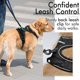 thumbnail image 3 of Arnés antitirones para perros, arnés para perros fácil de colocar, arnés reflectante ajustable con fijación frontal Arnés fácil de caminar para perros medianos, grande, color negro--, 3 of 4