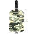 thumbnail image 6 of Square 2Pack PU Leather Camouflage Cruise Luggage Tag with Privacy Cover and Name ID Tag for Travel Handbags Backpacks Luggage Tags, 6 of 6