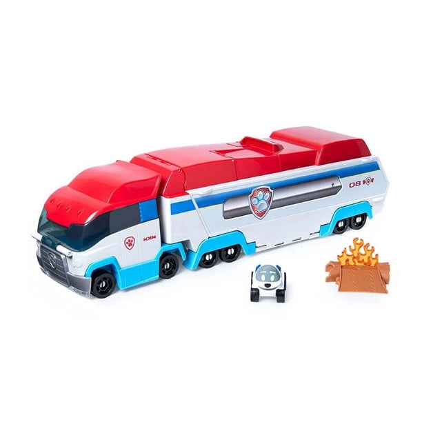Original PAW Patrol Launch'N Haul PAW Patroller, juego de pista transformadora 2 en 1 para vehículos de Metal fundido a presión, juguete para regalo para niños