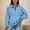 Sky Blue, variant on Womens Oversized Half Zip Pullover Long Sleeve Sweatshirt Quarter Zip Hoodie Sweater Teen Girls Fall Blouse Clothes Color Shirt Light Hoodie Colla Sweatshirts for Women Baggy Sweatshirt Women No Hood