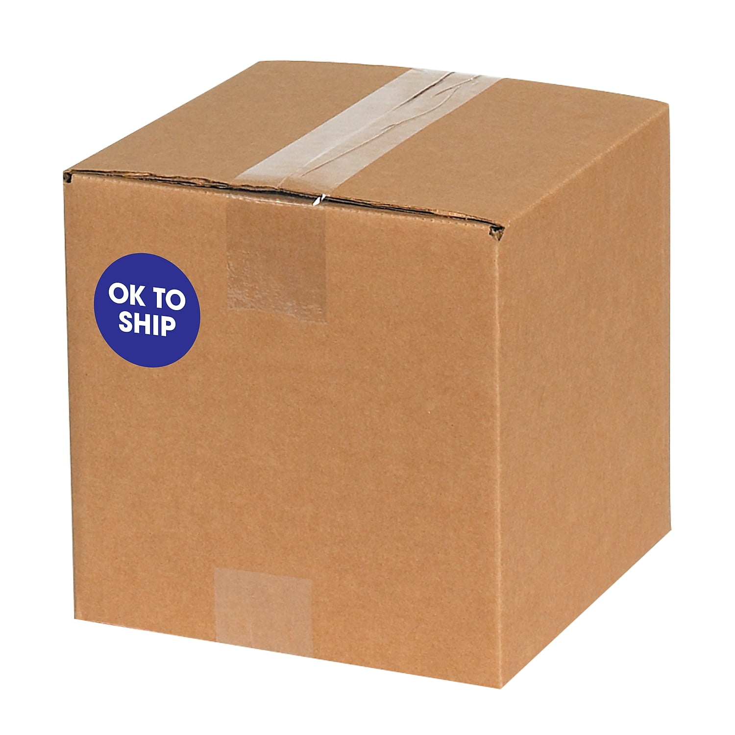 Tape Logic 2' Circle Label, OK to Ship', Blue, Roll of 500 Stickers, for Inventory Control and Warehouse Organization