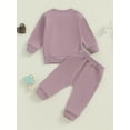 thumbnail image 6 of BemeyourBBs Toddler Baby Boy Girl Spring Fall Winter Outfit Snacks Are My Love Language Sweatshirt And Jogger Pants Set Infant Boys Girls Clothes, 6 of 9