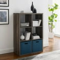 thumbnail image 5 of Linon Lane Six Cubby Open Back Storage Cabinet in Gray Wood, 5 of 12