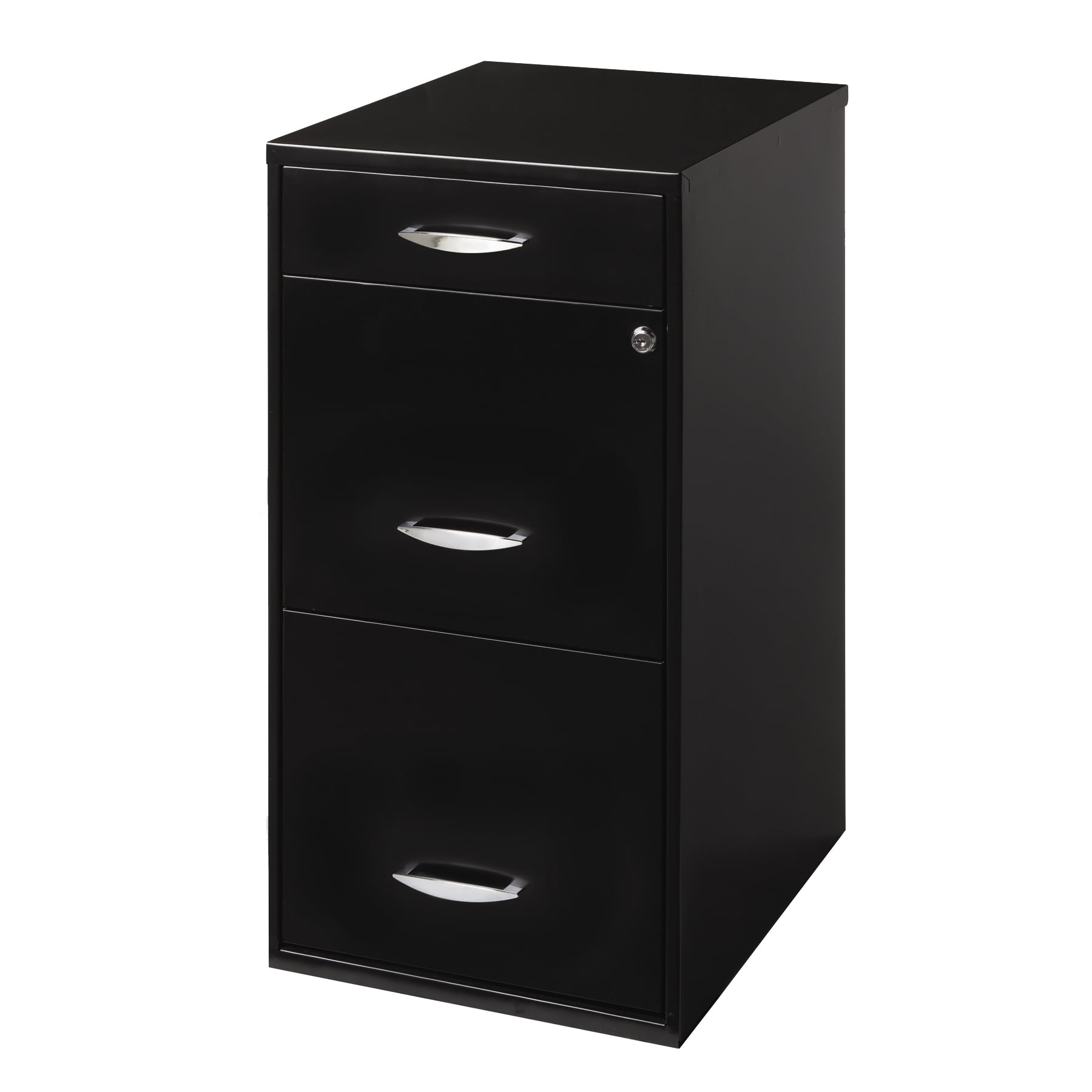 Filing Cabinet 18 W 3 Drawer Organizer File Black Walmart Com