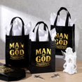 thumbnail image 4 of 18-piece set Christian gift bags wholesale set God's gift bags, reusable religious gift bags with tissue paper, with handles, suitable for men fathers pastors (non-woven fabric material)., 4 of 4