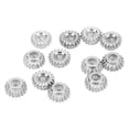 thumbnail image 3 of Machine Heads Mount Gears, 12mm Diameter 1:18 Ratio 12 Pcs Hex Hole Stable Tuning Peg Gear  For Performance Silver,Gold, 3 of 8