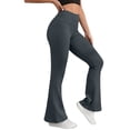 thumbnail image 5 of High Waisted Flare Leggings for Women - Yoga Pants for Women - Buttery Soft Bell Bottom Palazzo - Versatile Sizing, 5 of 5