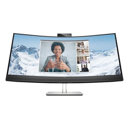UPC: 0195908729761 | HP 34  75 Hz VA WQHD USB-C Conferencing Monitor 5 ms GtG (with overdrive) 3440 x 1440 (2K) Curved E Series E34m G4