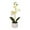White, variant on kladzum Fake Flowers Faux Phalaenopsis Orchid Realistic Flower Arrangement Artificial Potted Decor Wedding Photography Prop Flowers, Fake Plants Flower Bouquet