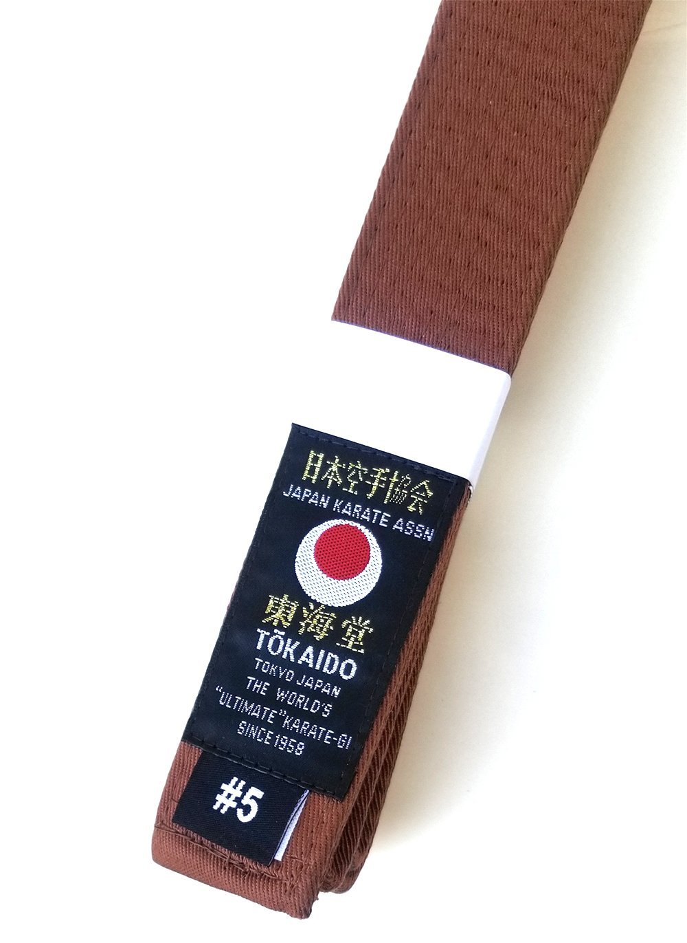 Tokaido Tokaido JKA Karate Brown Belt 1.5"