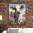 thumbnail image 2 of Diamond Art Painting Kits for Adults DIY Full Diamond Cute Cow Flower Diamond Art Kit Adult Beginner, 5D Paint with Diamond Picture Gem Art Painting Craft Kit Home Decor Gift 12x16 inches, 2 of 9