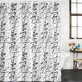 thumbnail image 2 of Black Grey Botanical Shower Curtain, Waterproof Shower Curtains for Bathroom, Spring Floral Summer Farmhouse Washable Fabric Bathtub Curtain Set Bath Decor with 12 Hooks Long 72"x84", 2 of 8