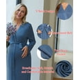 thumbnail image 2 of Avidlove Maternity Nursing Robes for Women Bathrobe Knee Length Hospital Gowns Labor Delivery Nightgown Dress for Pregnancy Breastfeeding, 2 of 7