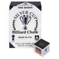 thumbnail image 2 of One Dozen BLACK Silver Cup Billiards Pool Cue Stick Chalk (12 cubes), 2 of 3