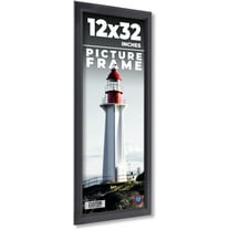 12x32 Frame Black Passaggi Solid Wood Picture Frame Width 1.5 Inches | Interior Depth 0.5 Inches |
